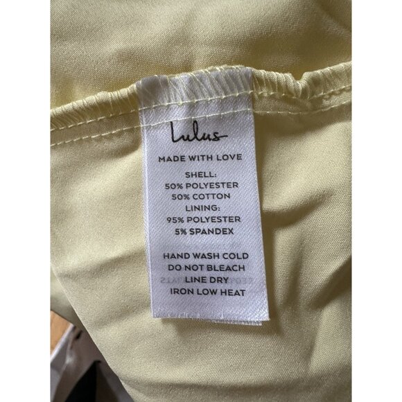 Lulus Glamorous Sweetie Dress Yellow Floral Bustier Midi - Picture 7 of 9